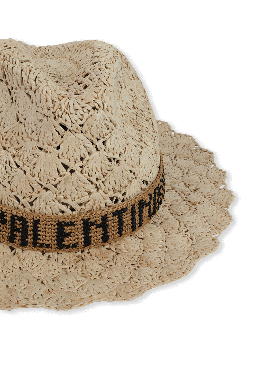 BORSALINO X VALENTINO Panama Quito Hat With Embroidered Ribbon Factory 54