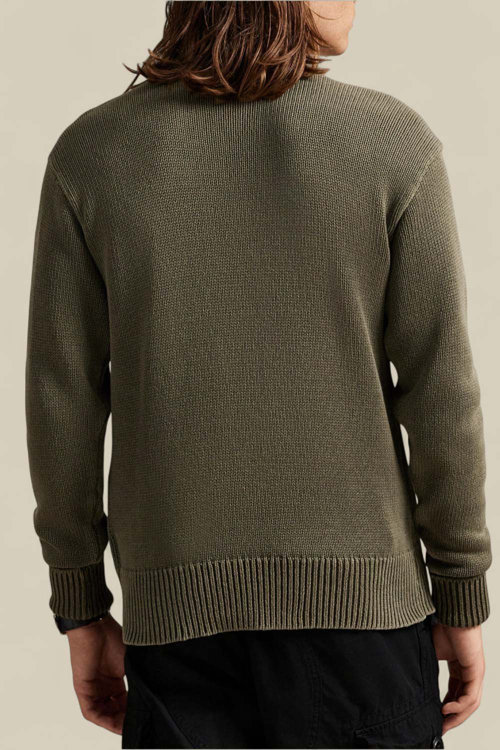 תמונת דוגמן אחורית של סריג כותנה