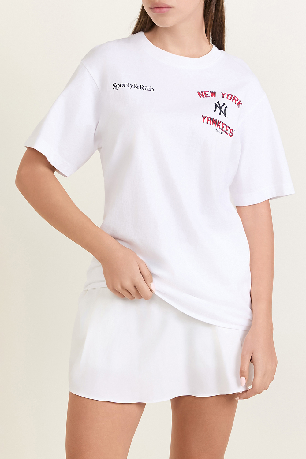 תמונת דוגמן קידמית של חולצת טי ניו יורק יאנקיז