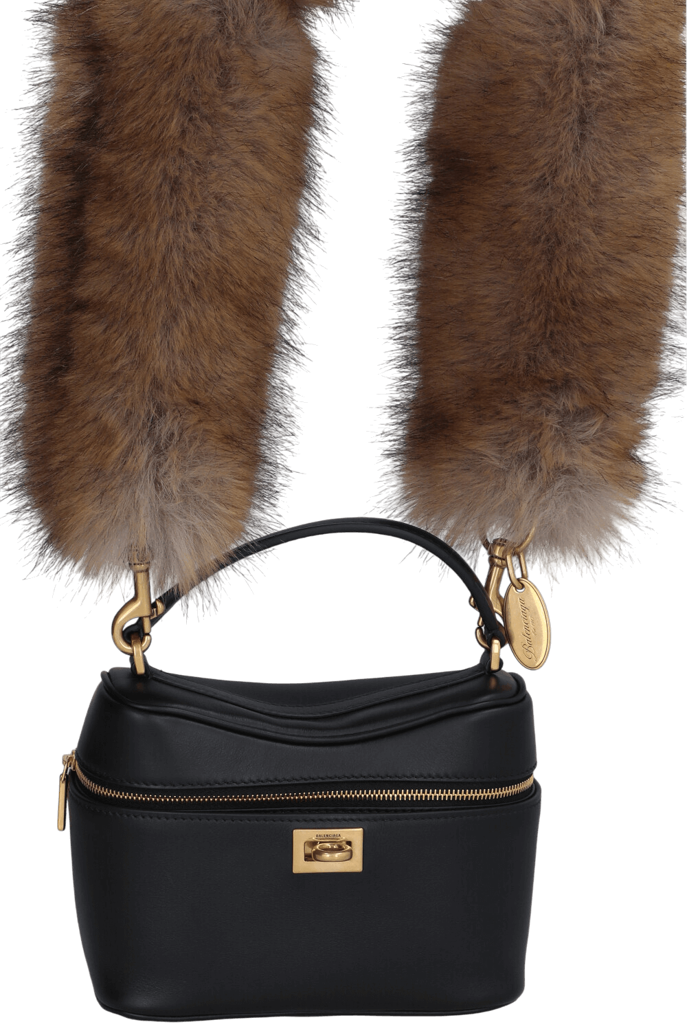 תמונת תקריב של רצועת דמוי פרווה