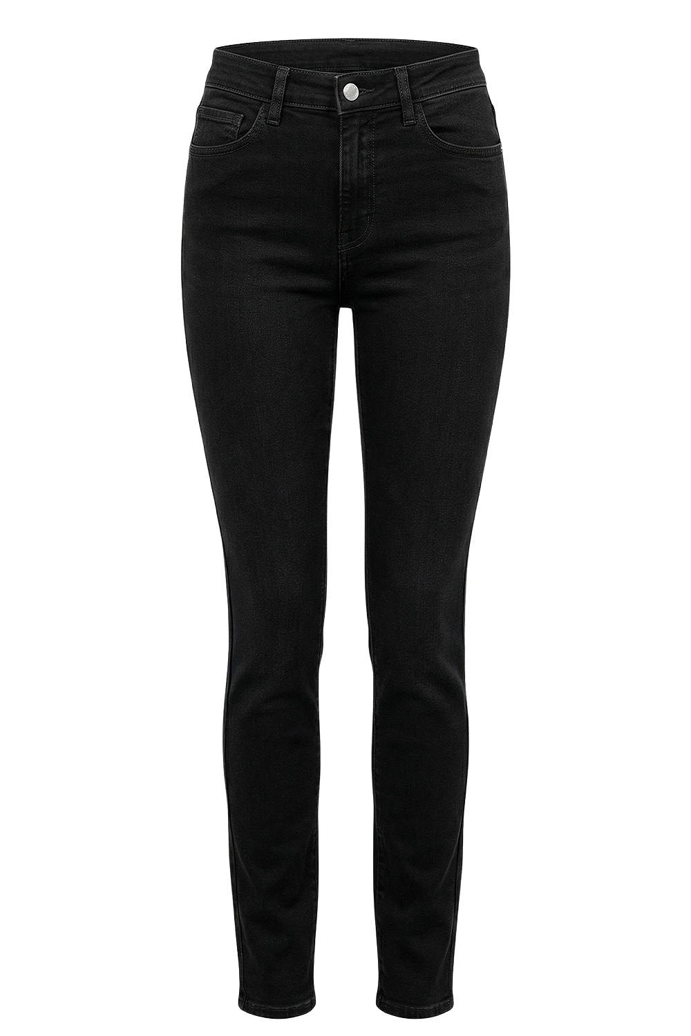 תמונה קידמית של מכנסי ג'ינס בגזרה צמודה