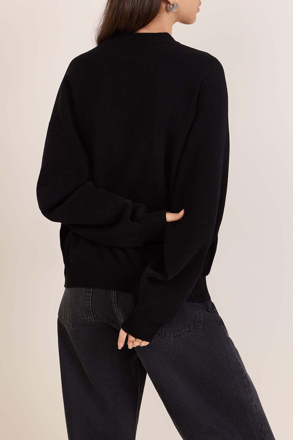 תמונת דוגמן אחורית של סווטשירט ריב