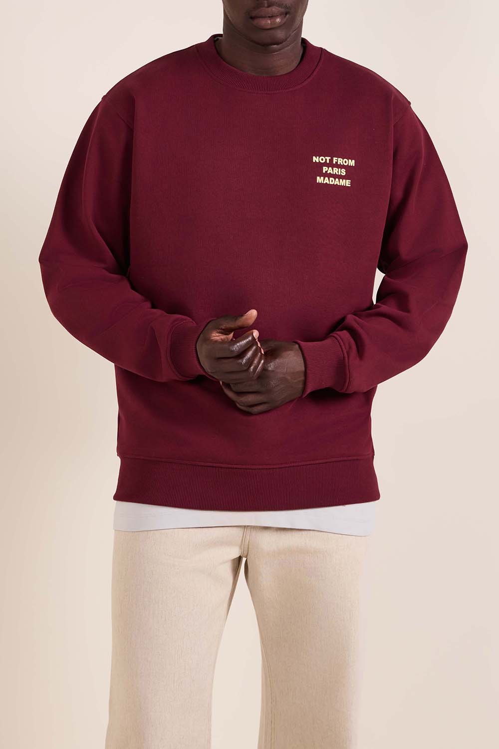 תמונת דוגמן קידמית של סווטשירט