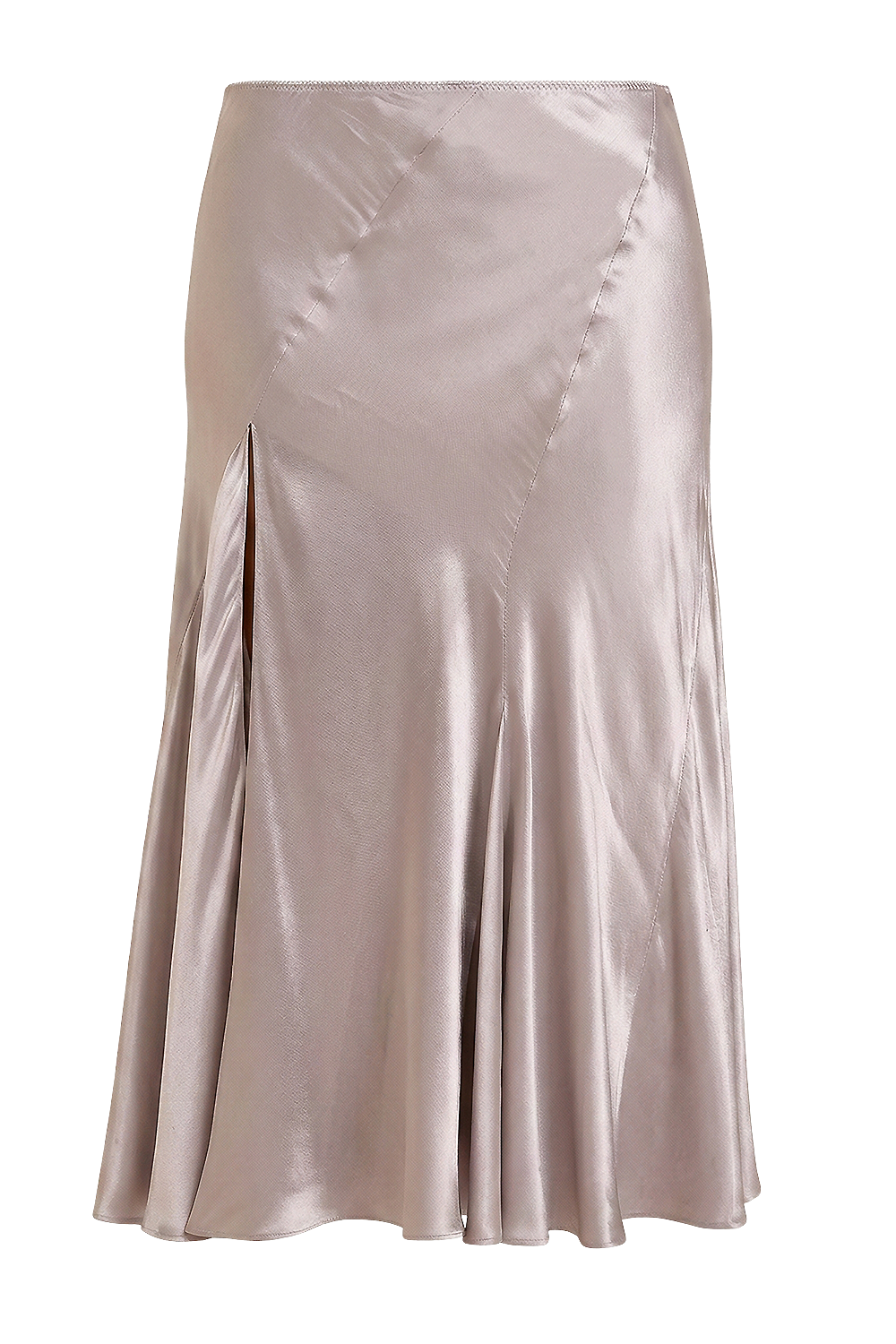 תמונה קידמית של חצאית סאטן