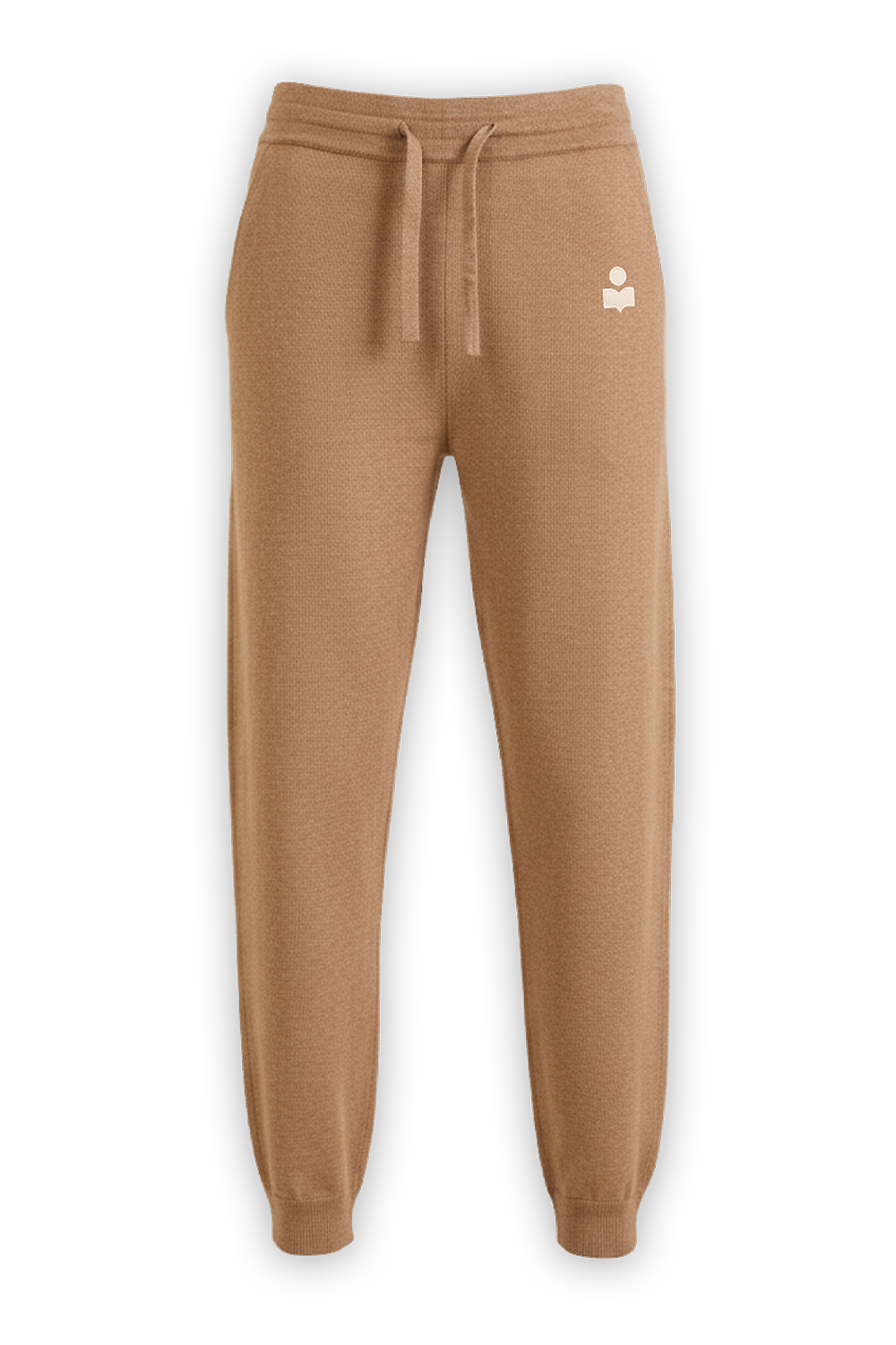 תמונה קידמית של מכנסי ג'וג סרוגים