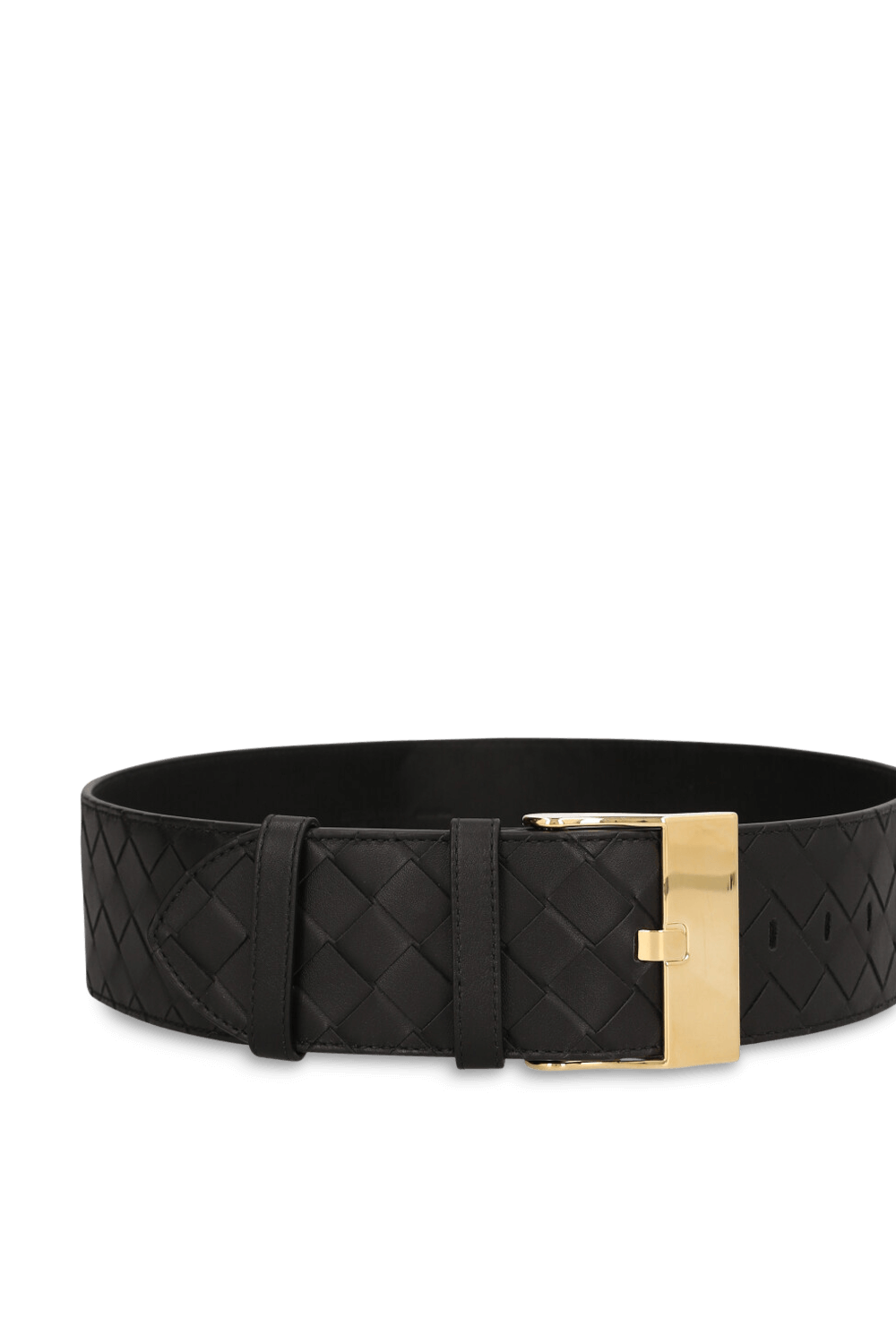 תמונת פנים של חגורת עור קלועה