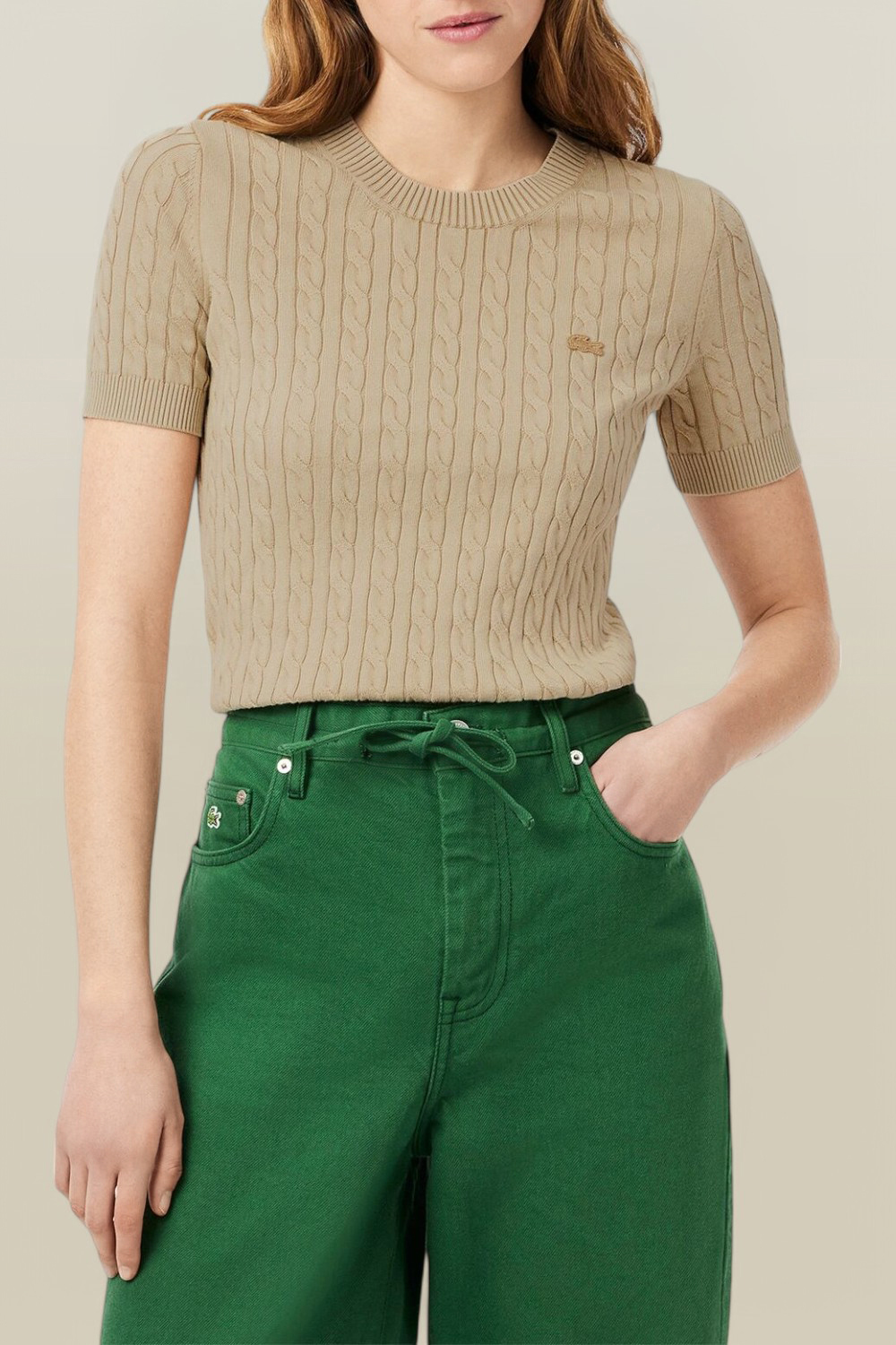 תמונת דוגמן קידמית של סריג כותנה