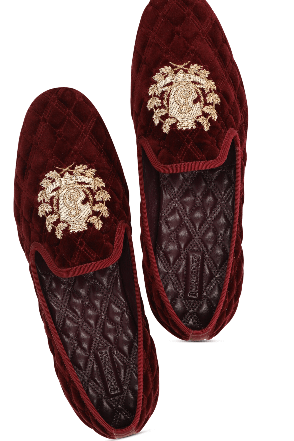 תמונת פנים של נעלי בית מקטיפה