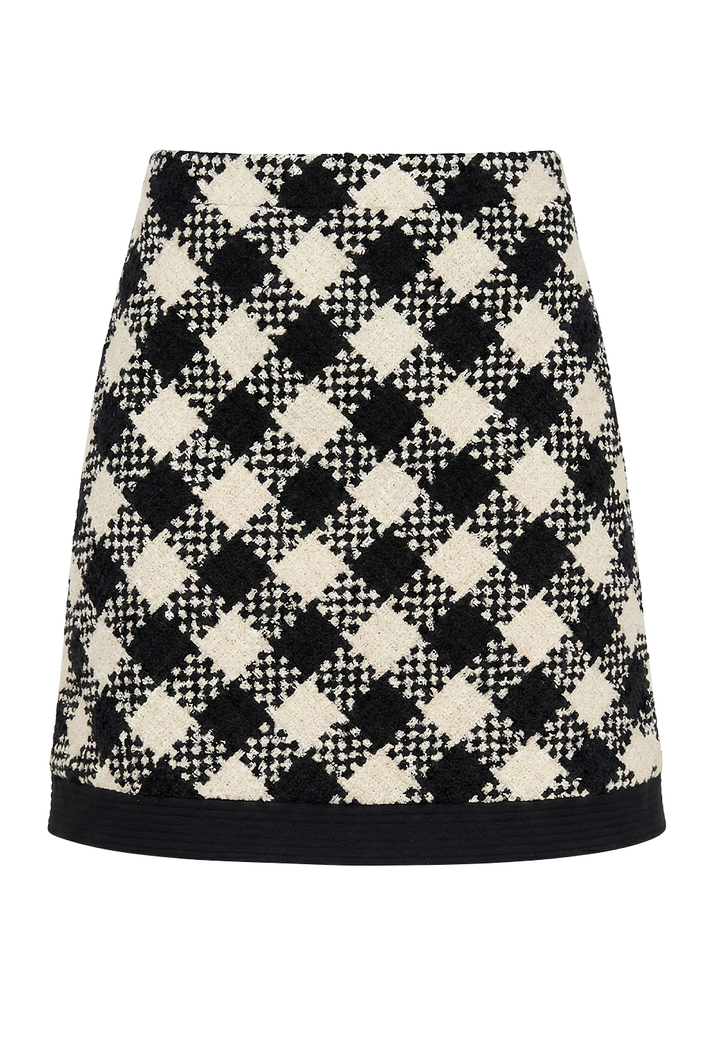 תמונה קידמית של חצאית טוויד