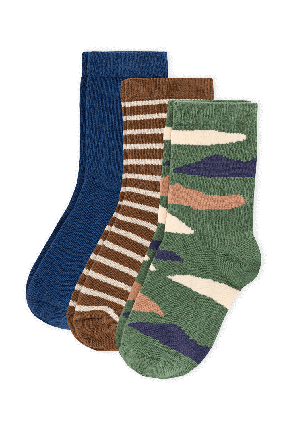 תמונה קידמית של מארז שלושה גרבי ג'רזי בטקסטורות שונות - גילאי 4-16