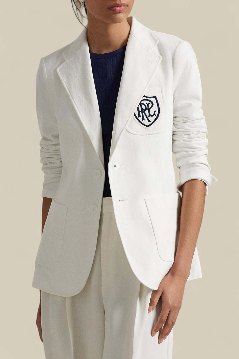 תמונת דוגמן קידמית של ז'קט כותנה