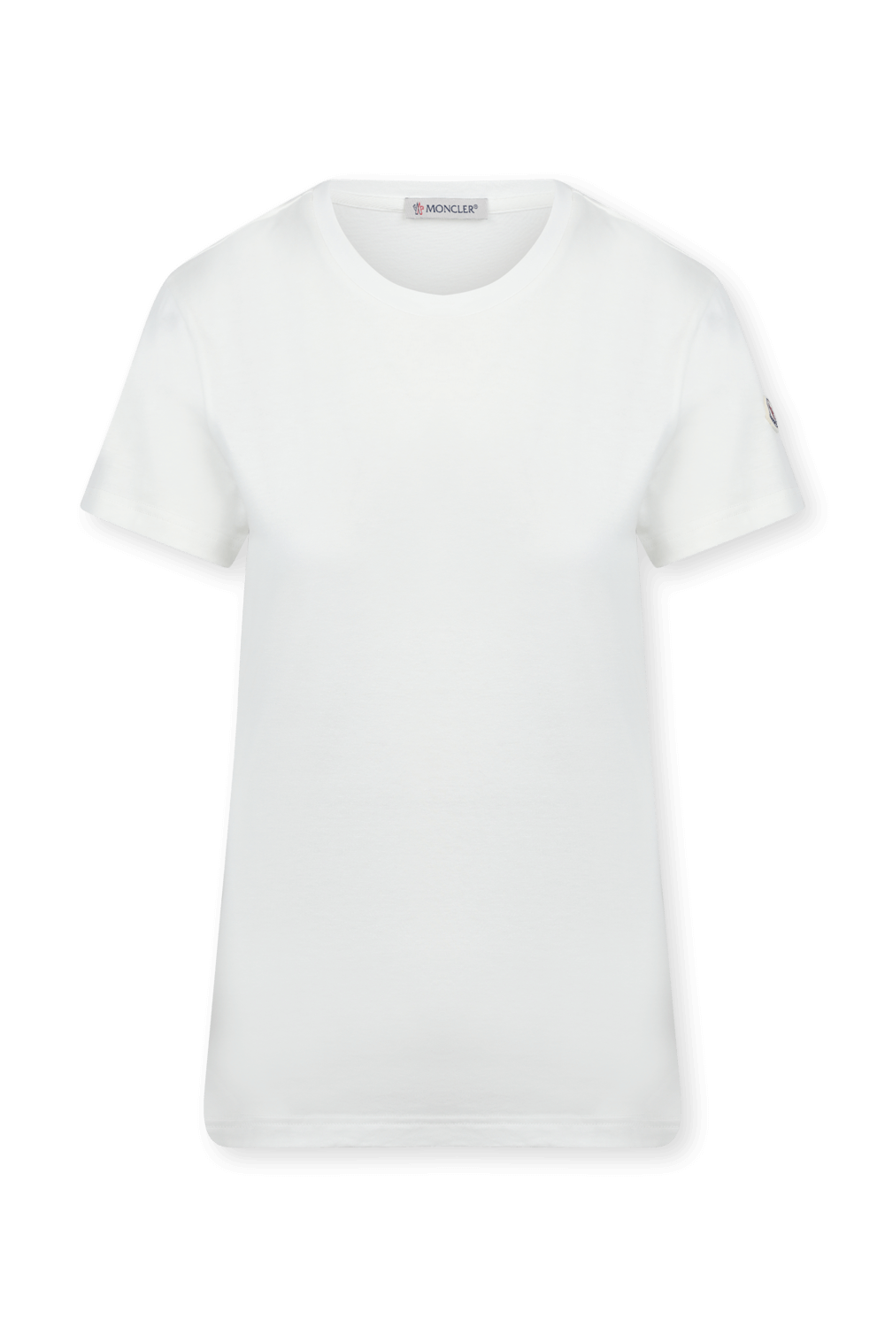 תמונה קידמית של חולצה לבנה עם לוגו