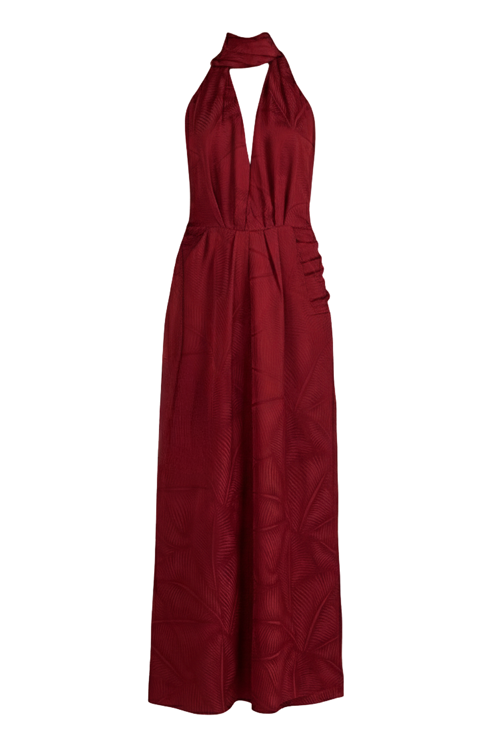 תמונה קידמית של שמלת מקסי עם צעיף