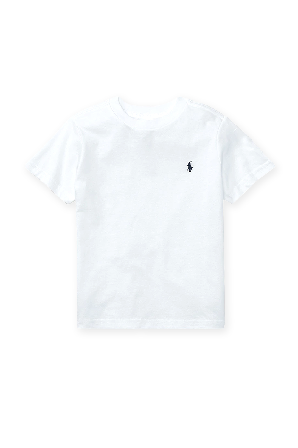 תמונה קידמית של גילאי 8-16 חולצת לוגו טי בגוון לבן