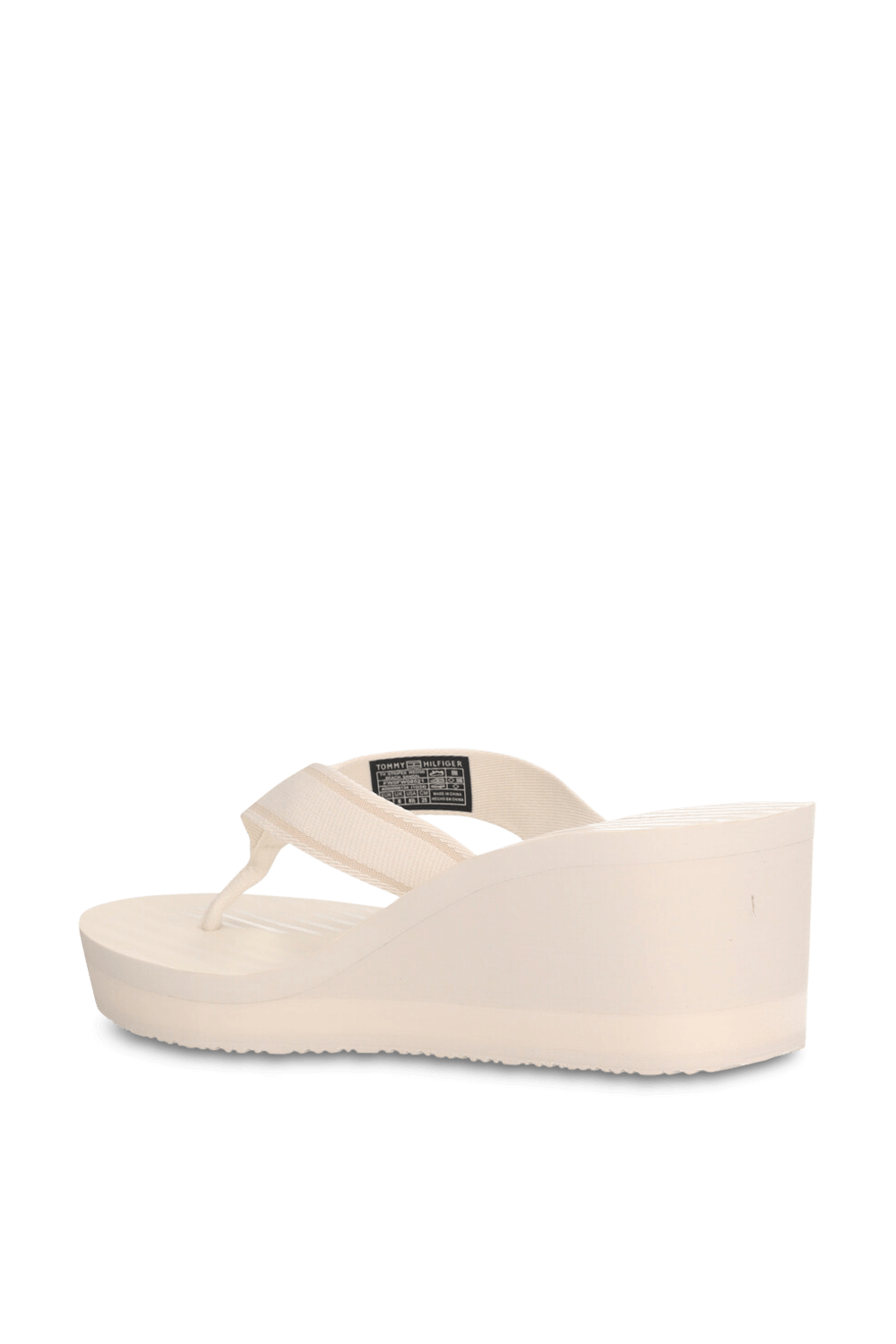 תמונה אחורית של כפכפי אצבע עקב