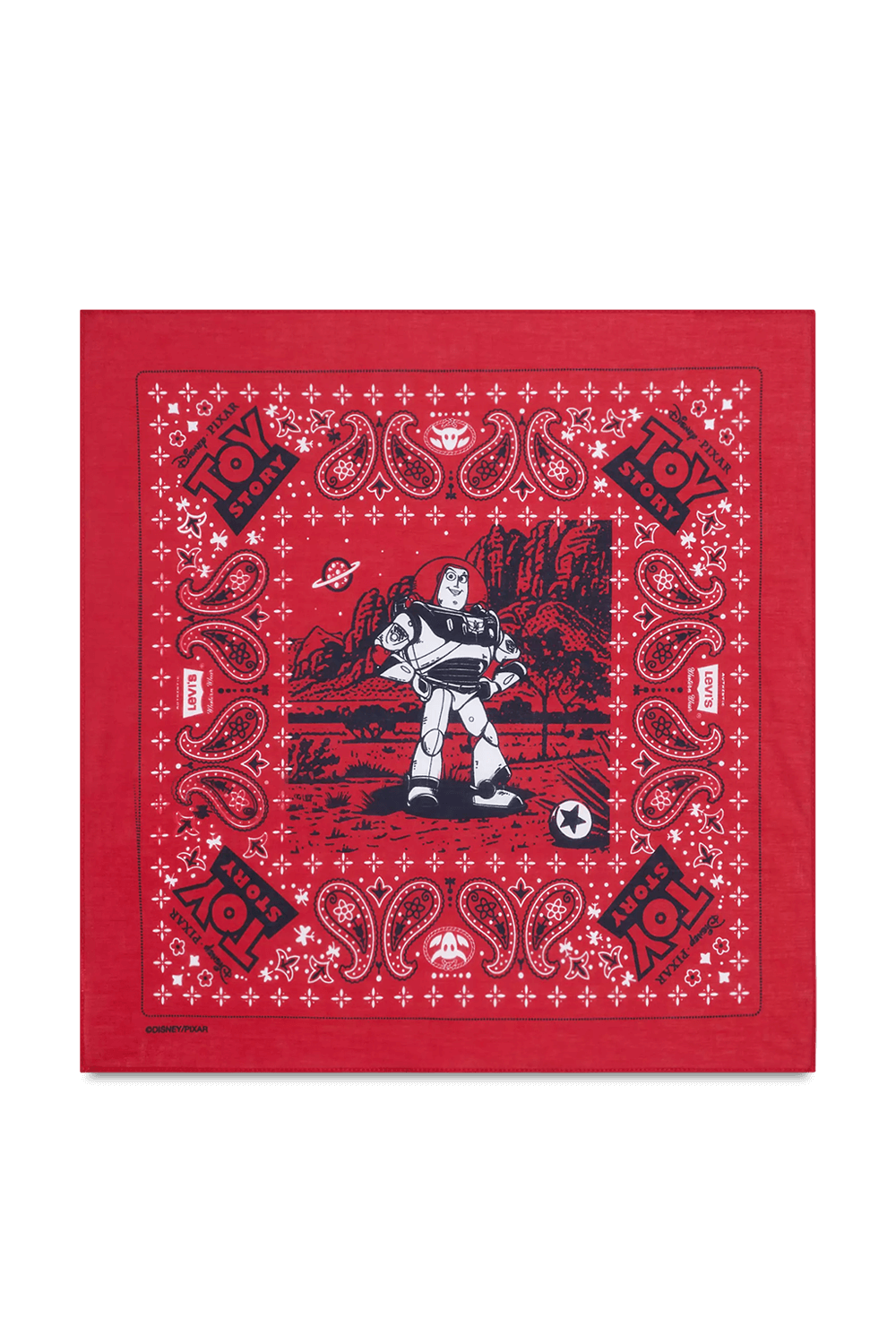 תמונה אחורית של ליוויס X צעצוע של סיפור מארז 3 בנדנות