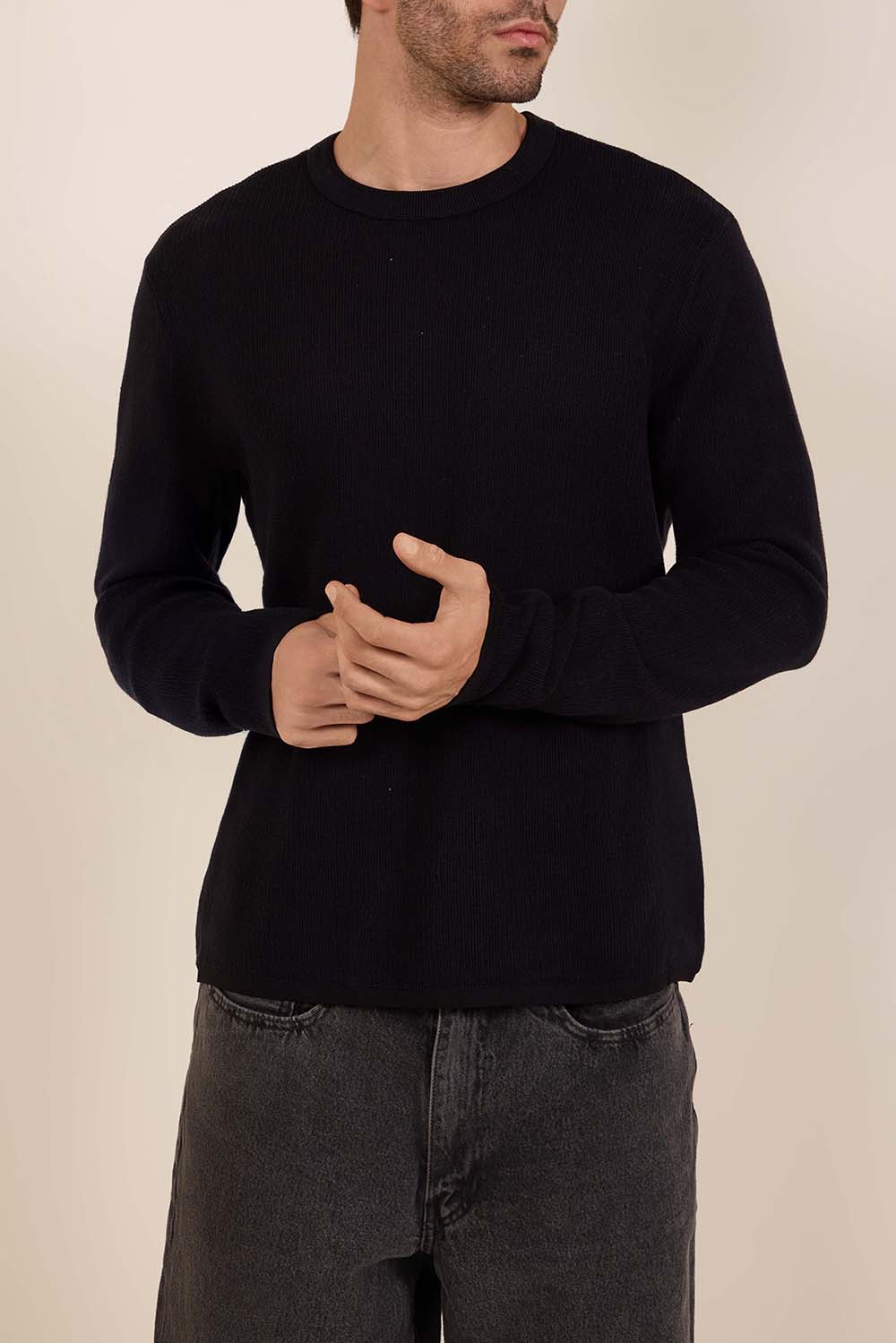 תמונת דוגמן קידמית של סריג כותנה