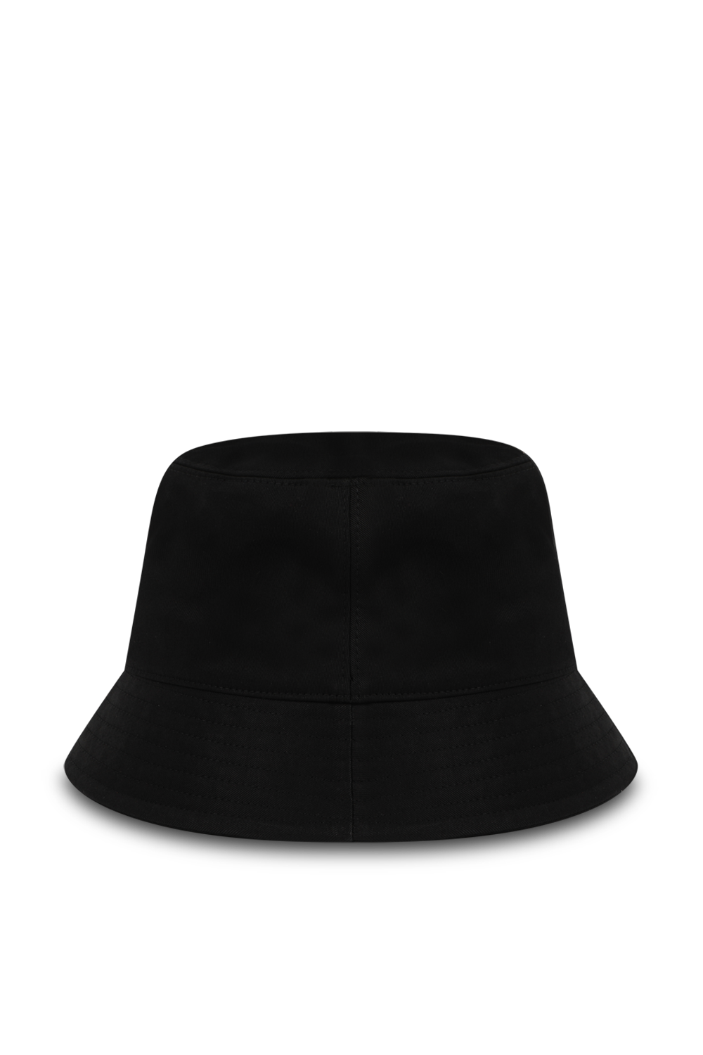 תמונה אחורית של כובע באקט שחור עם לוגו אייקון