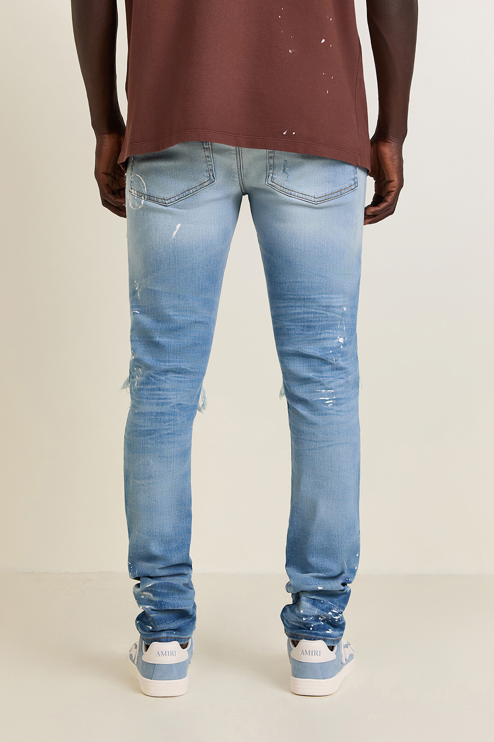 תמונת דוגמן אחורית של מכנסי ג'ינס