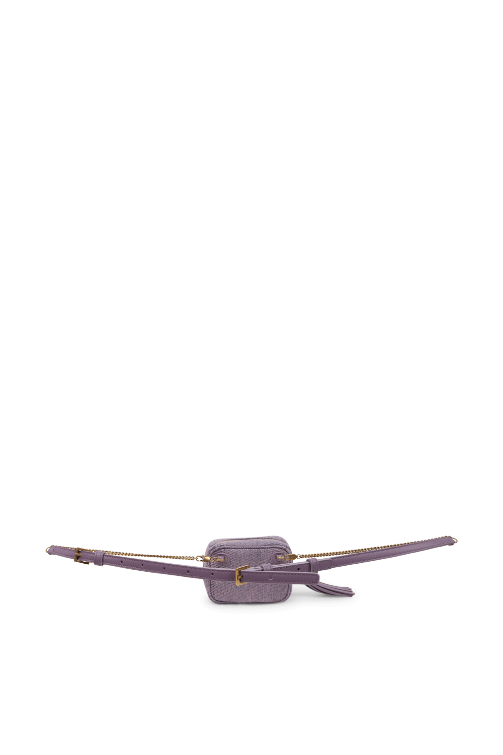 תמונה אחורית של תיק פאוץ' מיני סגול