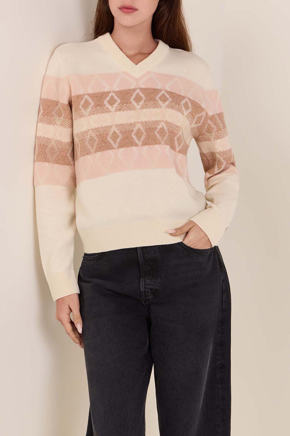 תמונת דוגמן קידמית של סריג צמר