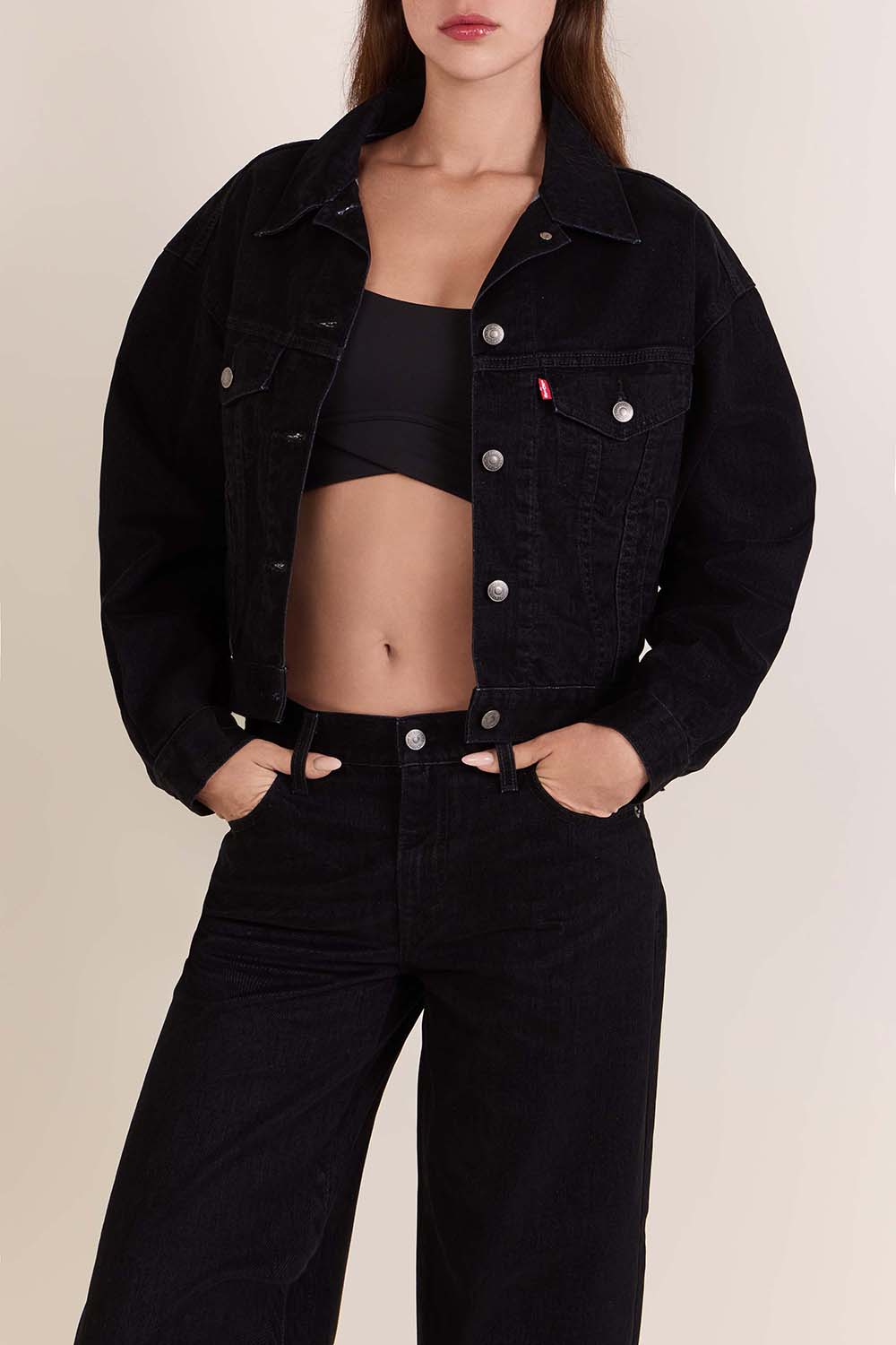 תמונת דוגמן קידמית של ז'קט ג'ינס טראקר 90