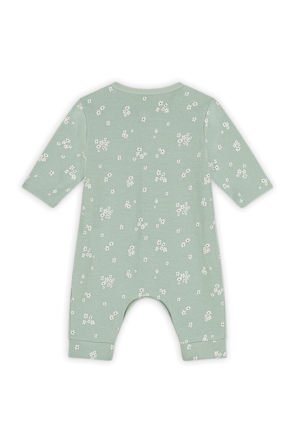 תמונה אחורית של אוברול מבד רך במיוחד - גילאי ניובורן-18 חודשים