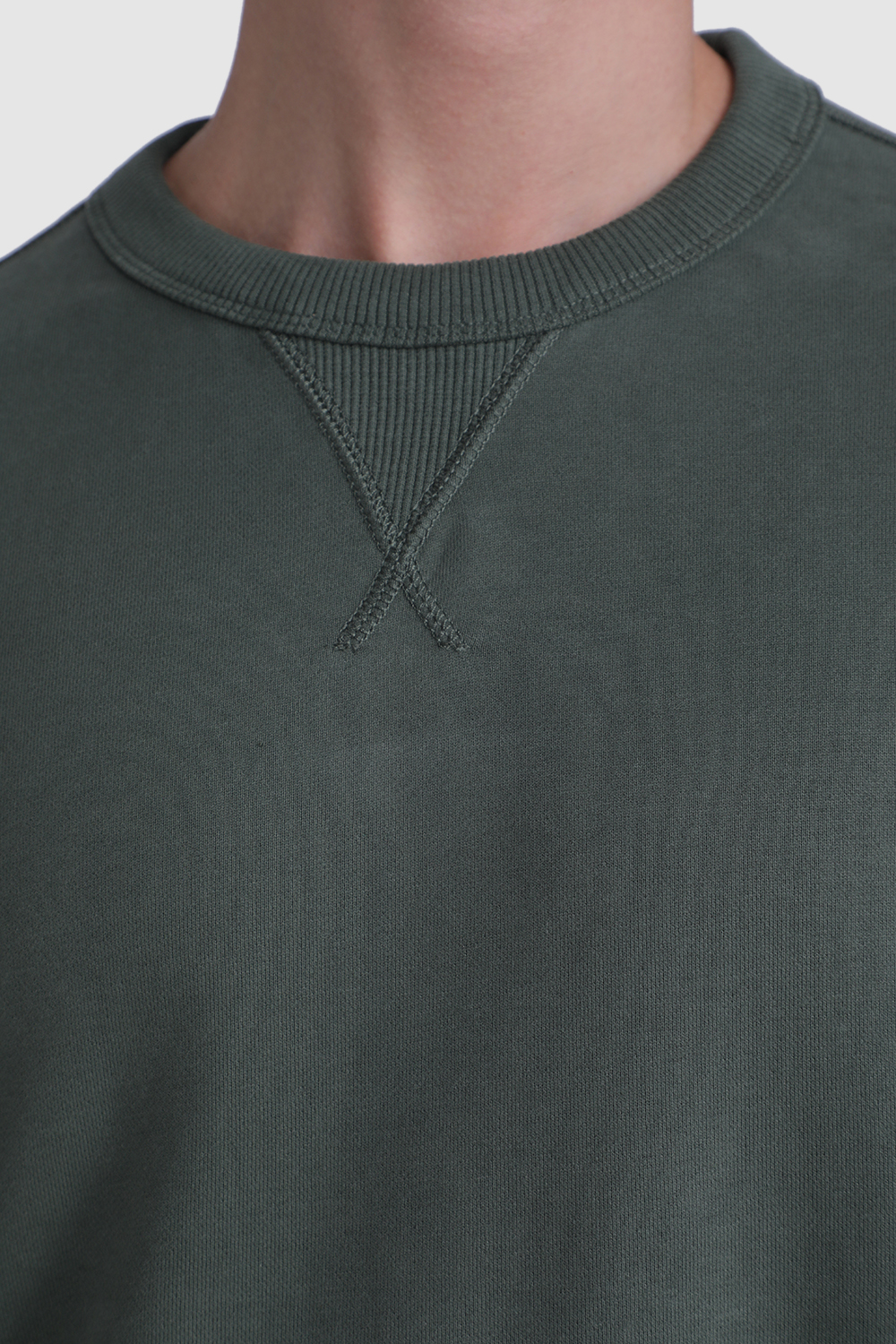 תמונת תקריב דוגמן של סווטשירט מכותנה