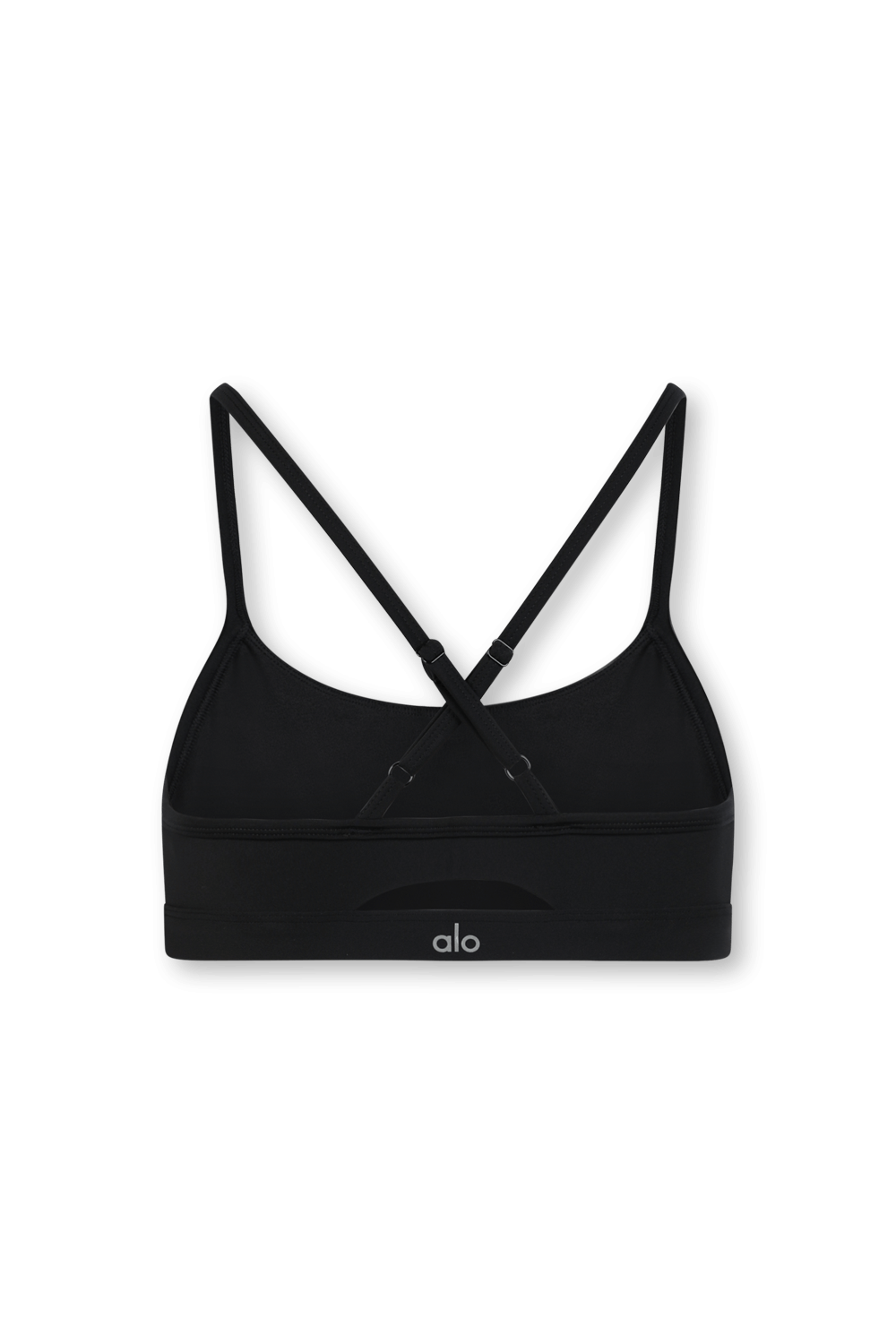 תמונה אחורית של טופ ממותג שחור