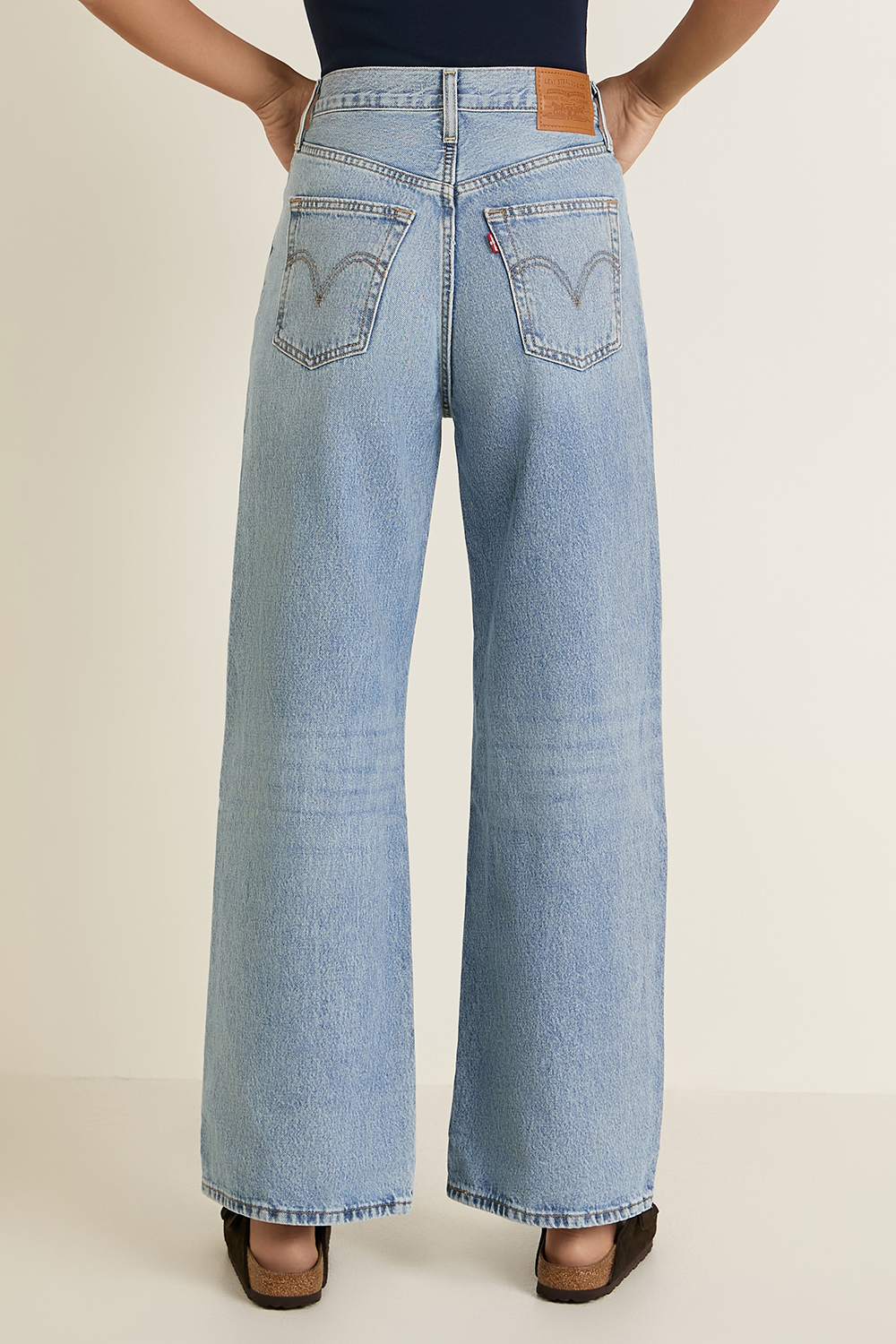 תמונת דוגמן אחורית של מכנסי ג'ינס שנות ה-70/90