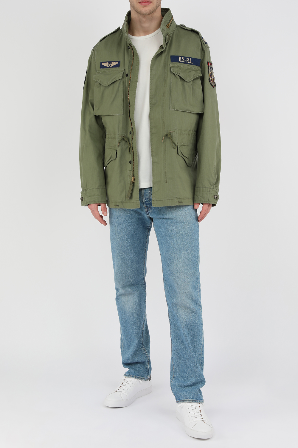 polo cotton twill field jacket