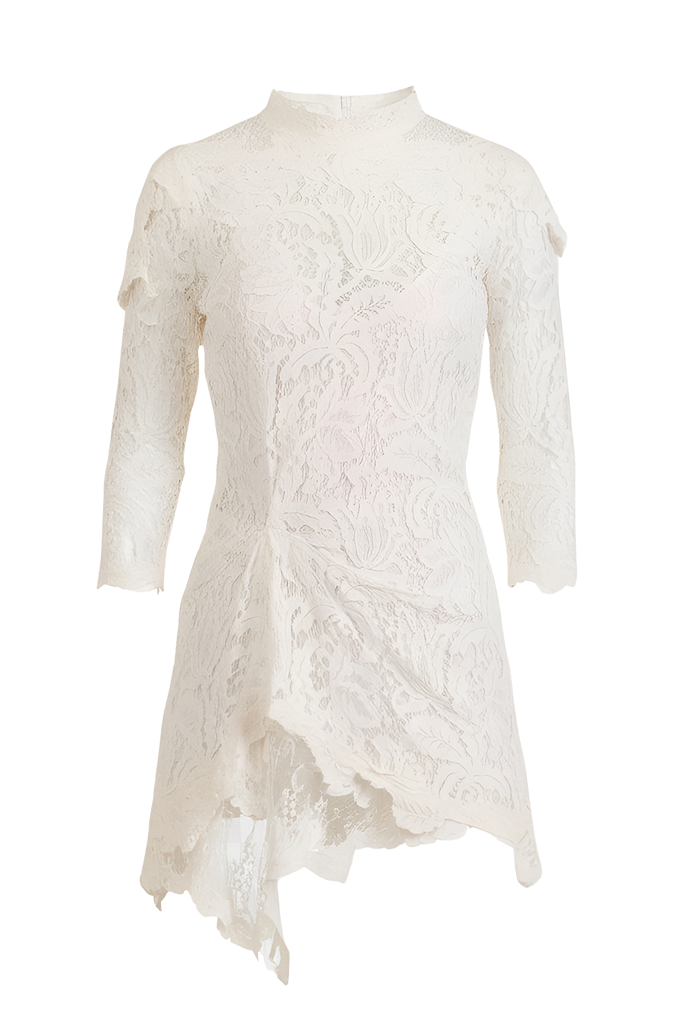 תמונה קידמית של שמלת מיני תחרה