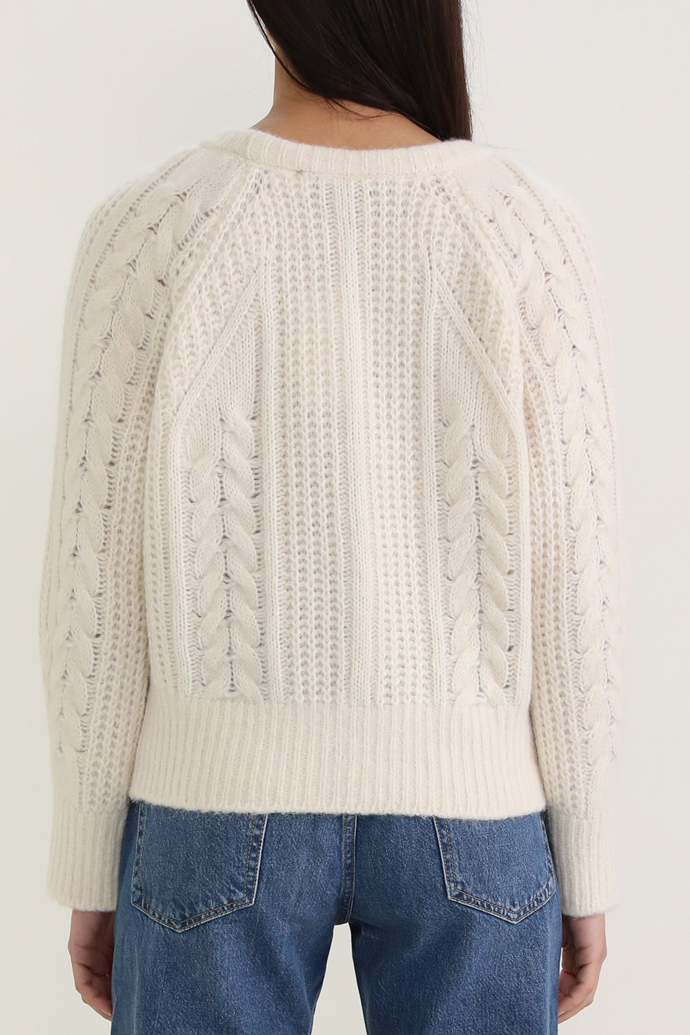 תמונת דוגמן אחורית של סוודר ג'אוס סרוג