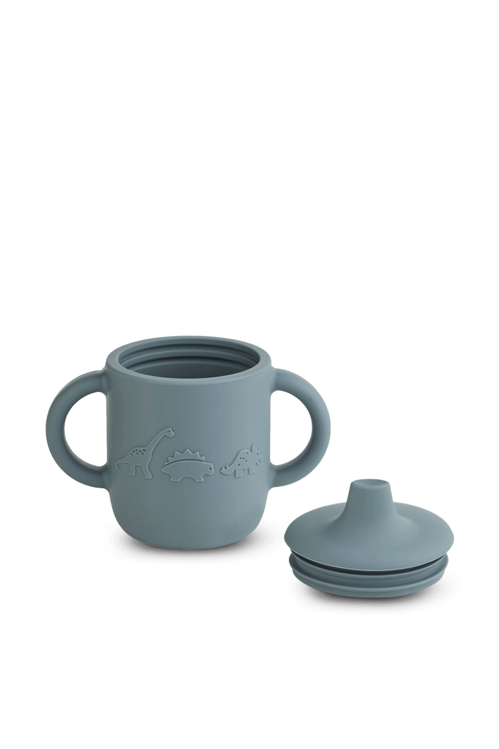 תמונת תקריב של כוס שתייה ניל מסיליקון עם סמל דובי