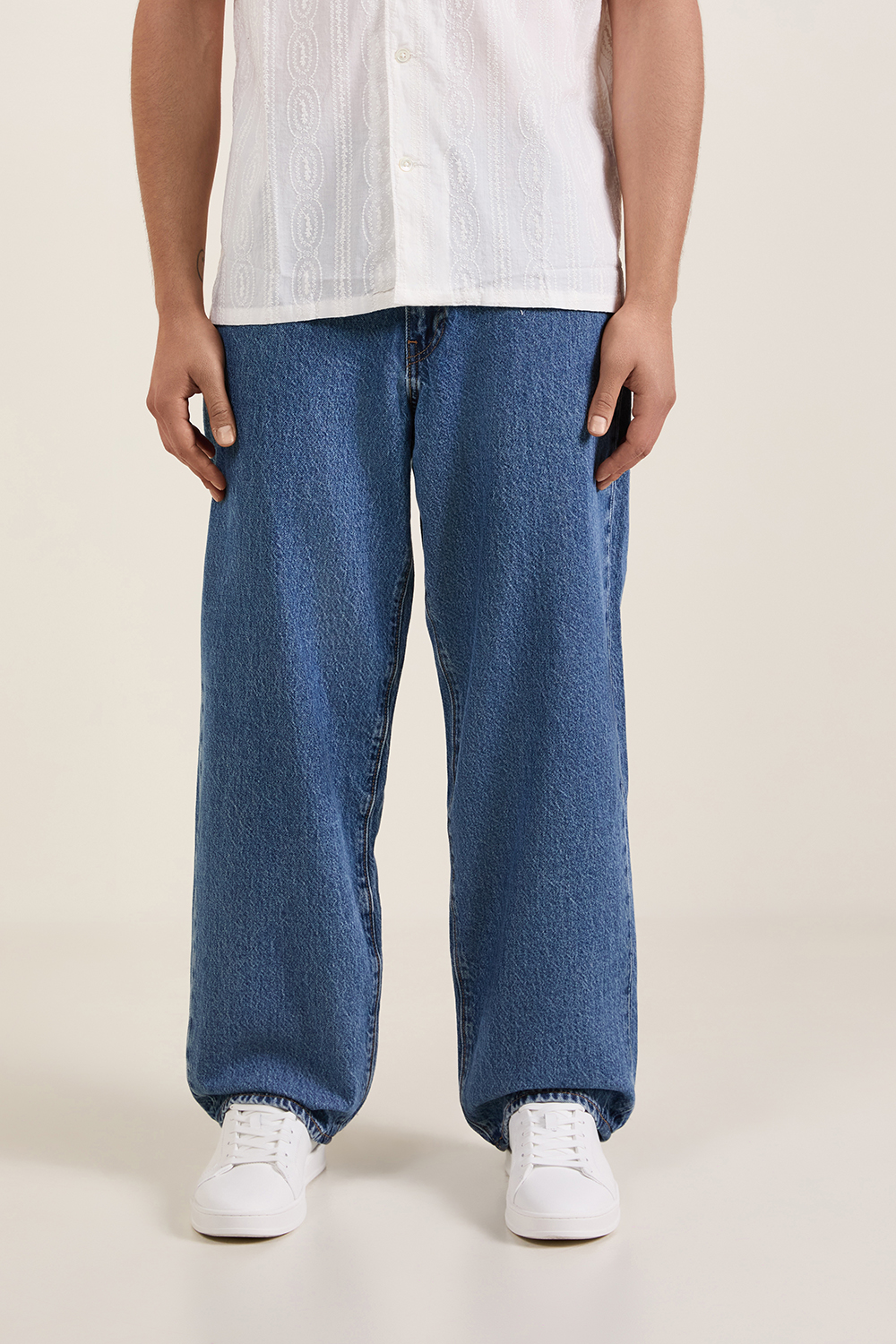 תמונת דוגמן קידמית של מכנסי ג'ינס באגי 578 בגזרה ישרה