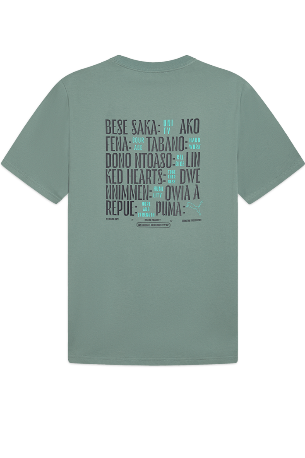 תמונה אחורית של חולצת טי אחווה ושלום