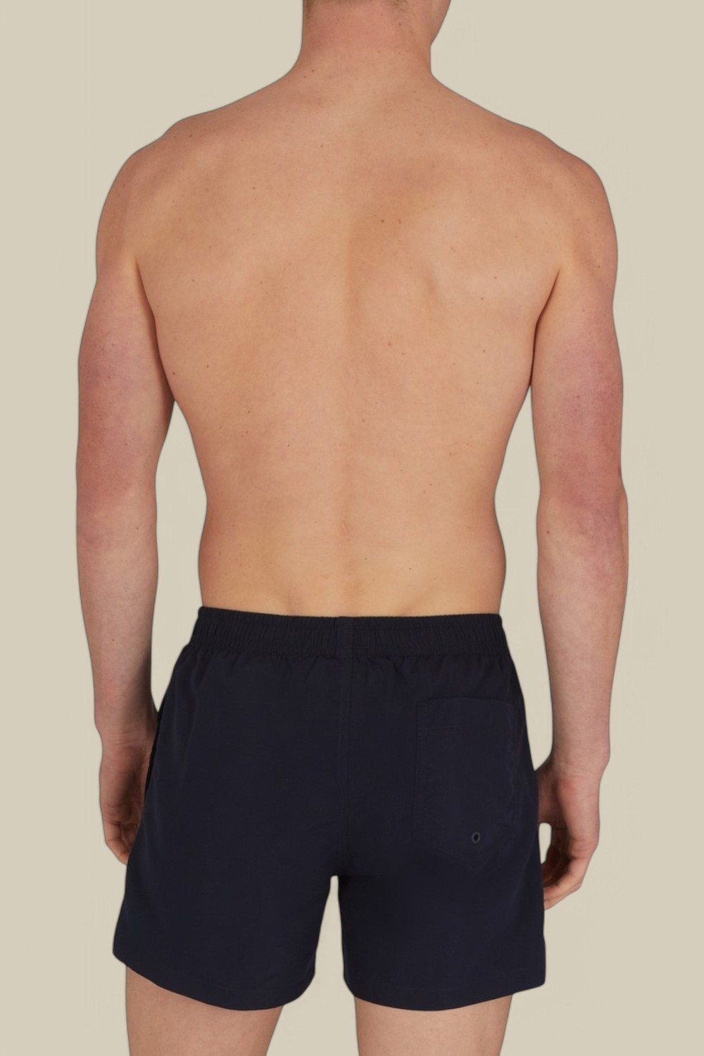 תמונת דוגמן אחורית של מכנסי בגד ים