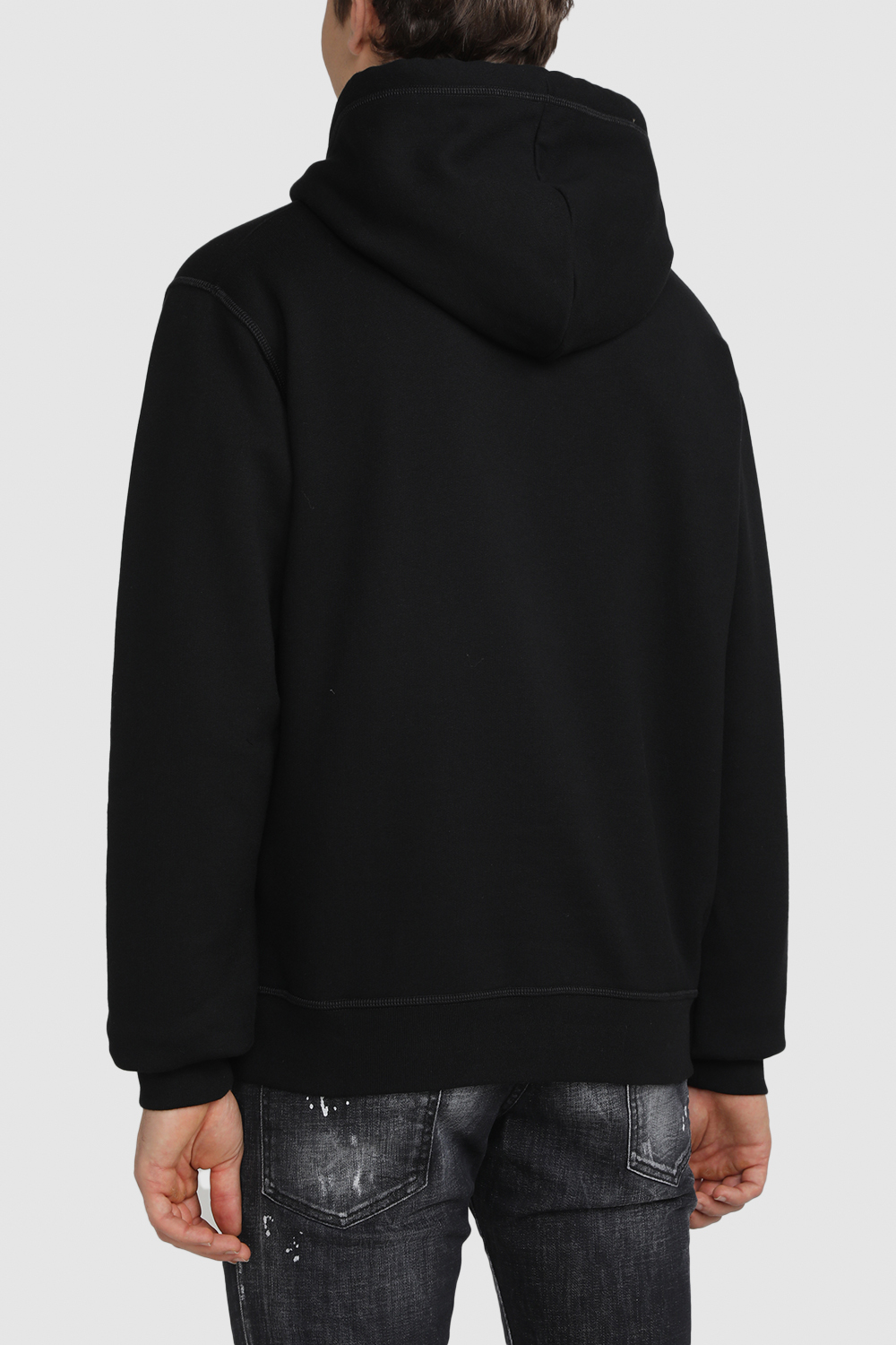 תמונת דוגמן אחורית של פקמן X דיסקוורד2 סווטשירט קפוצ'ון