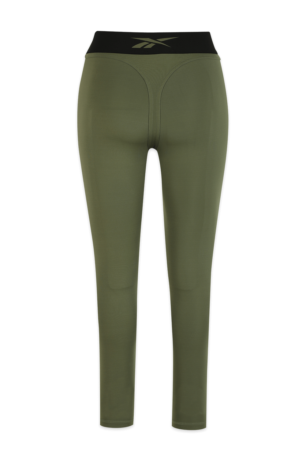 תמונה אחורית של קארדי בי X ריבוק מכנסי טייץ בצבע ירוק - פלאס סייז