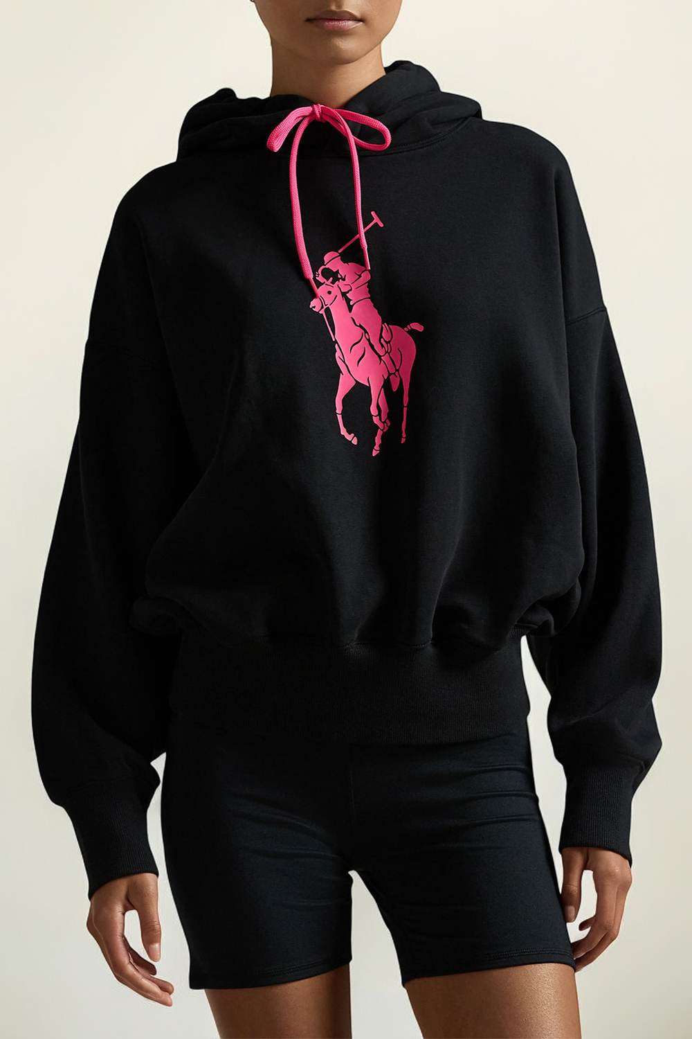 תמונת דוגמן קידמית של סווטשירט קפוצ'ון פינק פוני