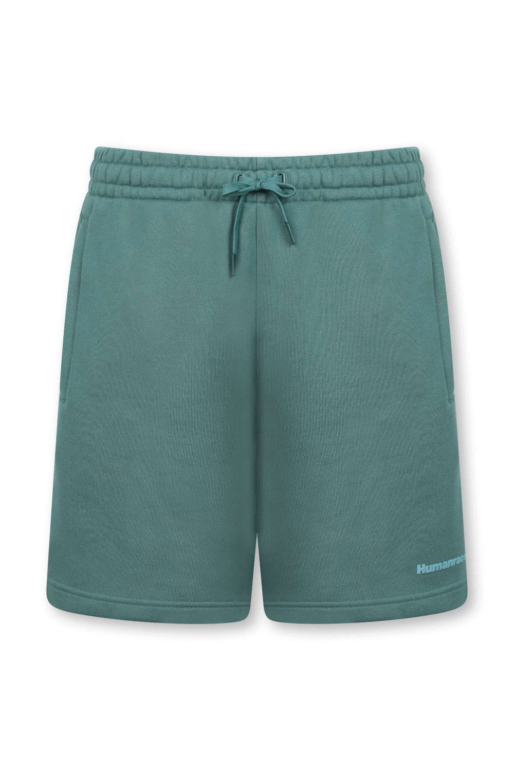 תמונה קידמית של פארל וויליאמס X אדידס מכנסי טרנינג קצרים כחולים