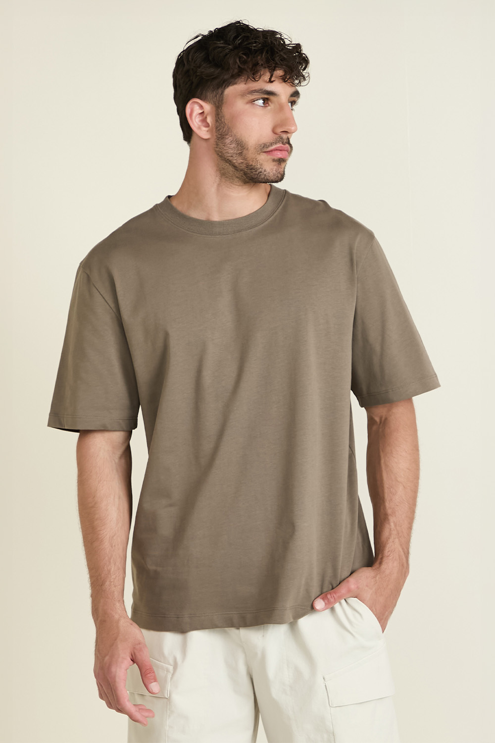 תמונת דוגמן קידמית של Heavyweight Cotton Jersey T-Shirt