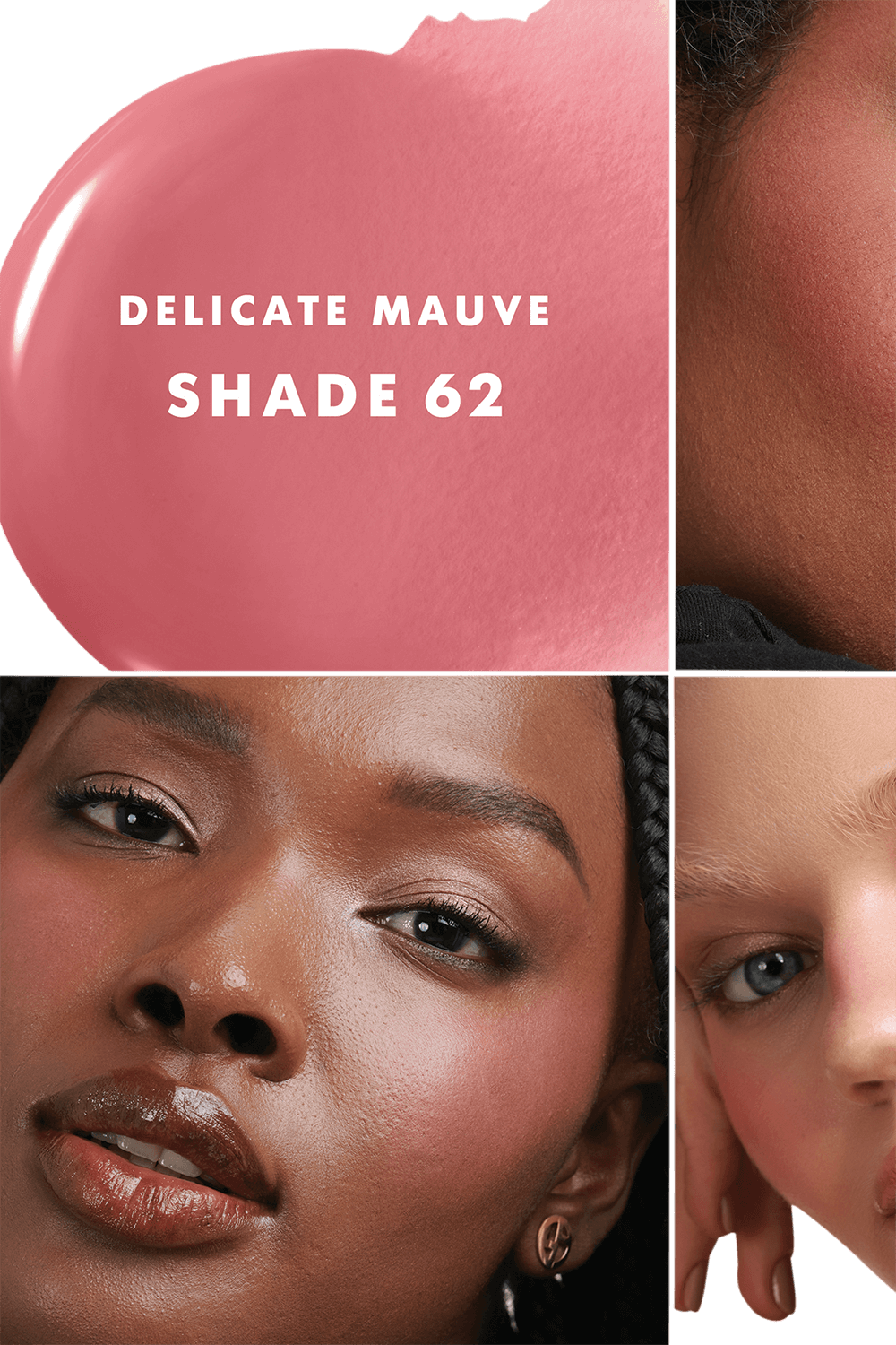 תמונת תקריב של טינט ללחיים ולשפתיים