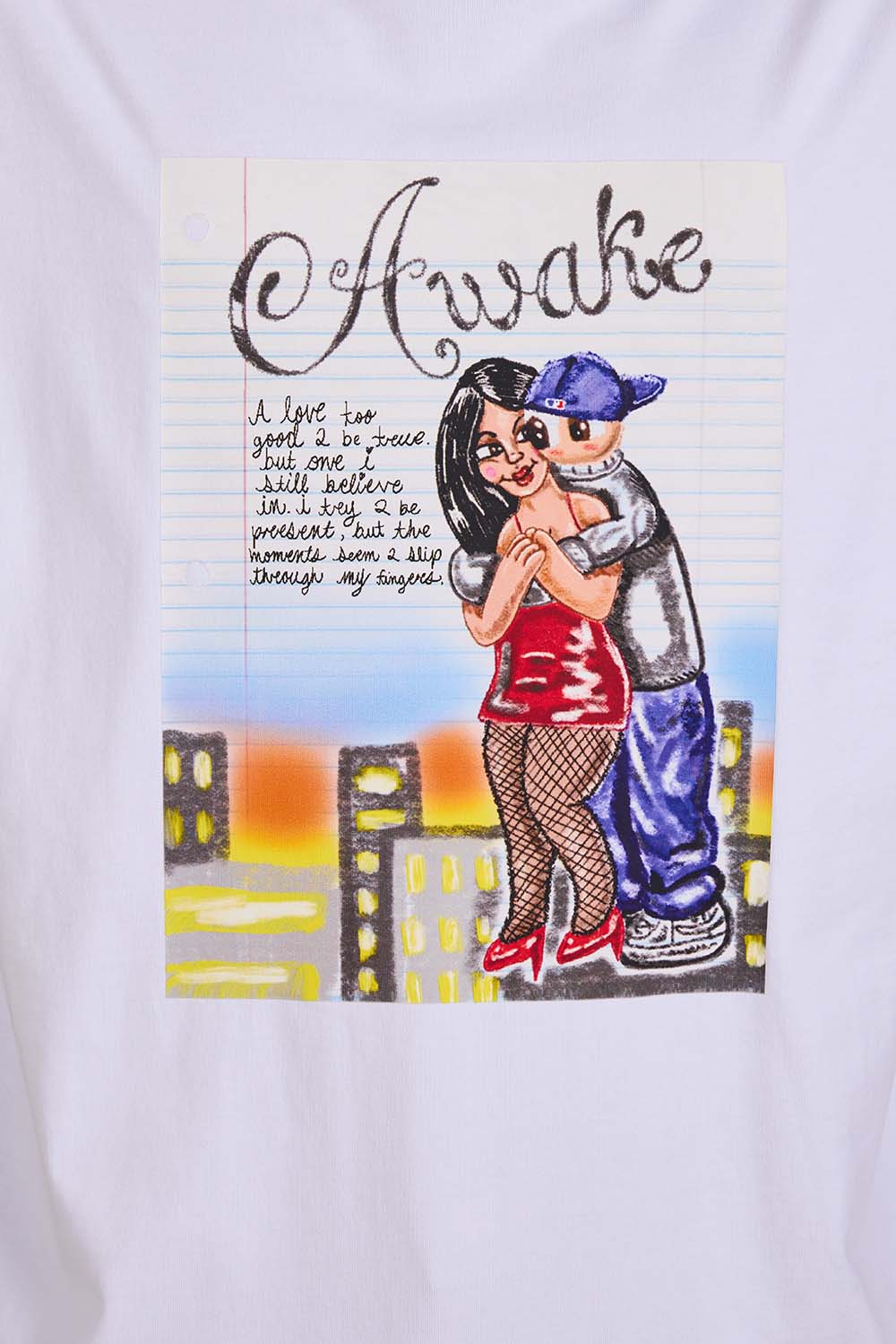 תמונת דוגמן אחורית של חולצת טי