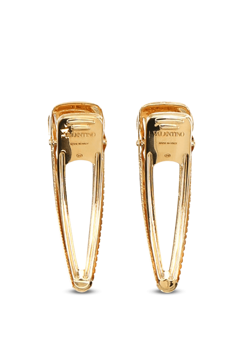 תמונה אחורית של זוג סיכות שיער סברובסקי