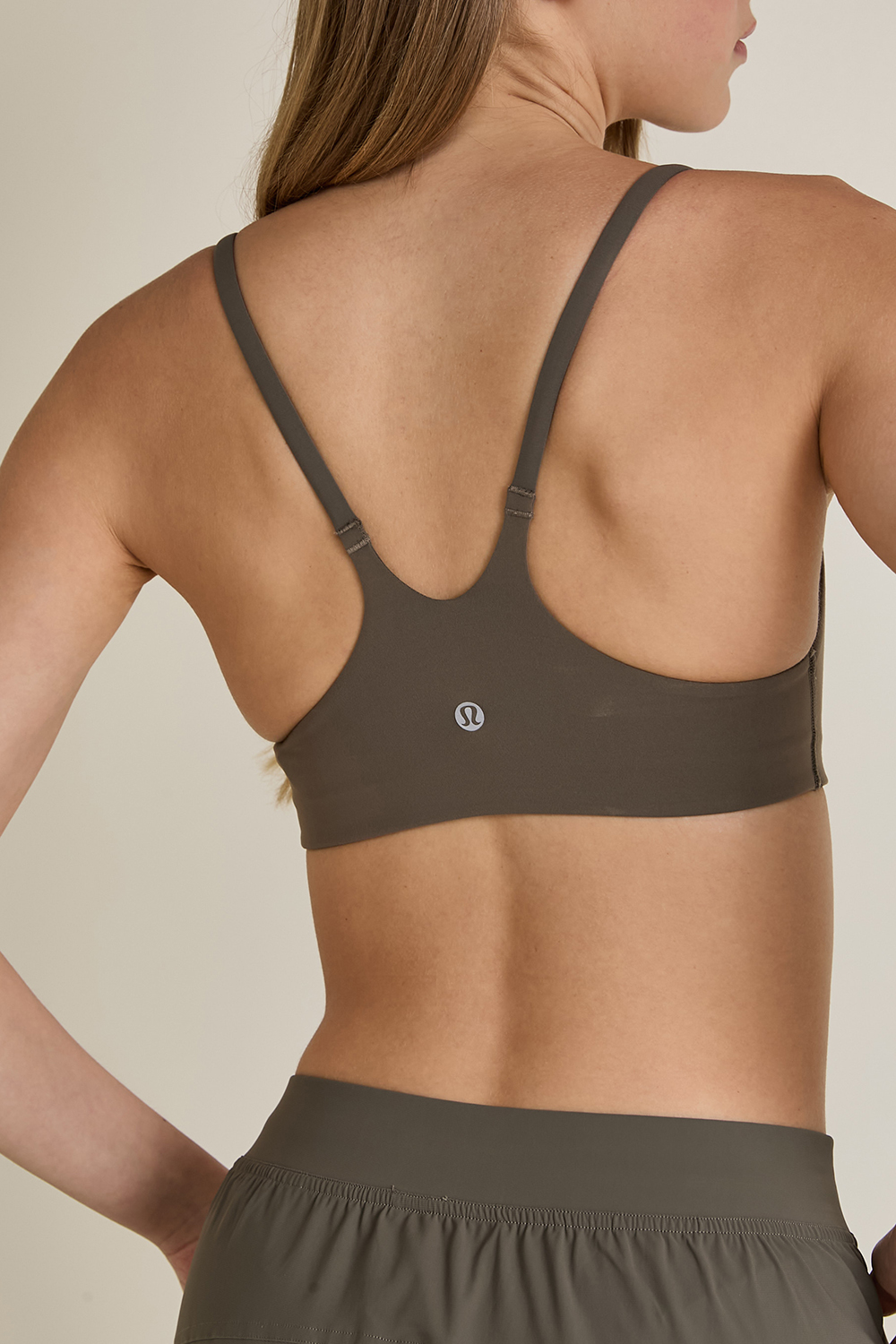 תמונת תקריב דוגמן של Wunder Train Strappy Racer Bra, A/B Cup