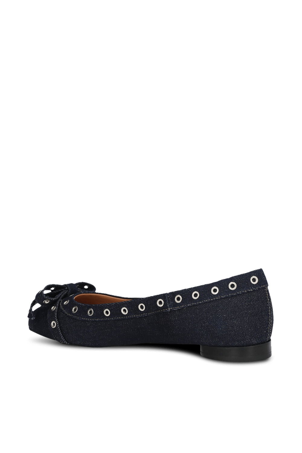 תמונה אחורית של נעלי בלרינה ג'ינס