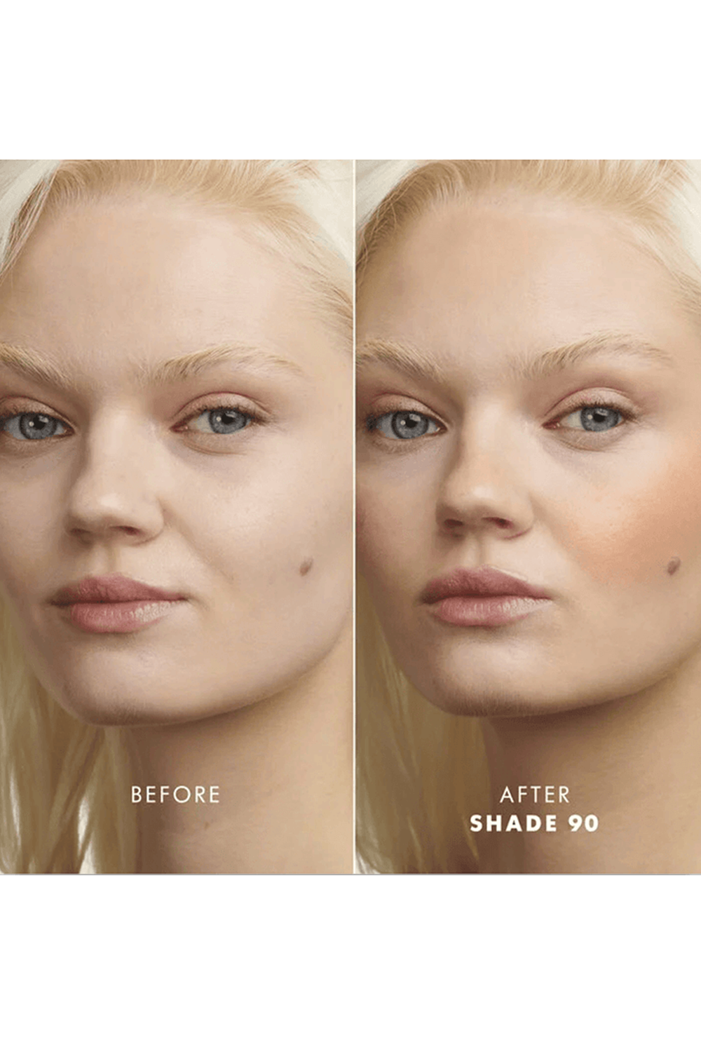 תמונה אחורית של ברונזר לומינוס סילק למראה זוהר 90