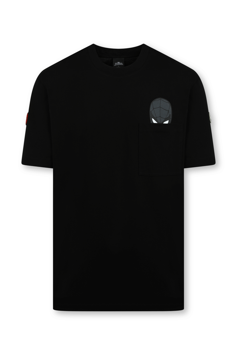 תמונה קידמית של חולצת טי עם מוטיב ספיידרמן