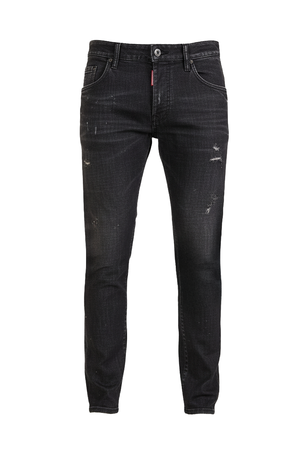 תמונה קידמית של מכנסי ג'ינס סלים